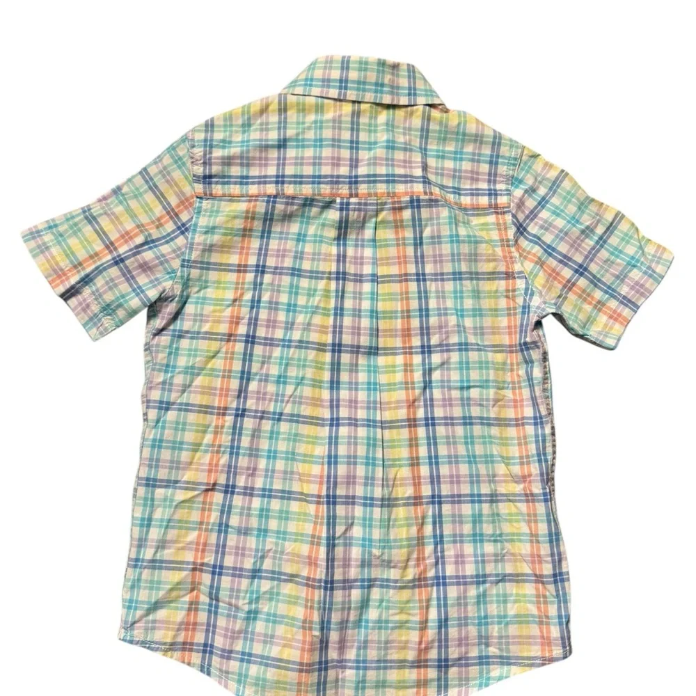 The‎ Children's Place white Multicolor Plaid Button Down Shirt